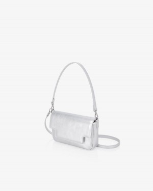 Find Kapoor Lia Bag 19 Crinkled Tote Umhängetasche Damen Silber | NVU1113FQ