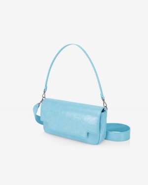 Find Kapoor Lia Bag 27 Crinkled Tote Umhängetasche Damen Blau | PUD9592TT