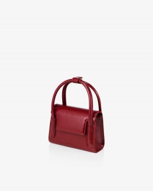 Find Kapoor Marty Bag 18 Crinkled Tote Umhängetasche Damen Rot | AYK7174RH