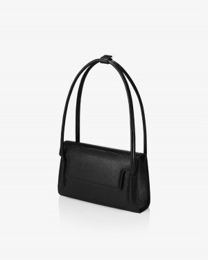 Find Kapoor Marty Bag 26 Lizard Tote Schultertasche Damen Schwarz | WTV6769OO