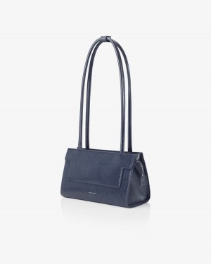 Find Kapoor Marty Brick Bag 24 Crinkled Tote Schultertasche Damen Navy | IGL798VP