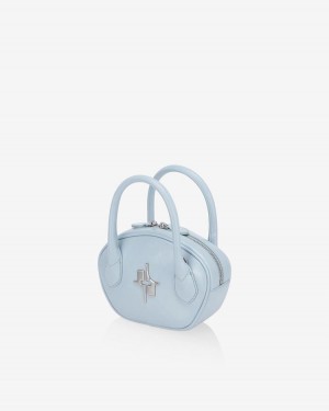 Find Kapoor Mini Ila Bag 18 Tote Umhängetasche Damen Grau Blau | BYF859GM