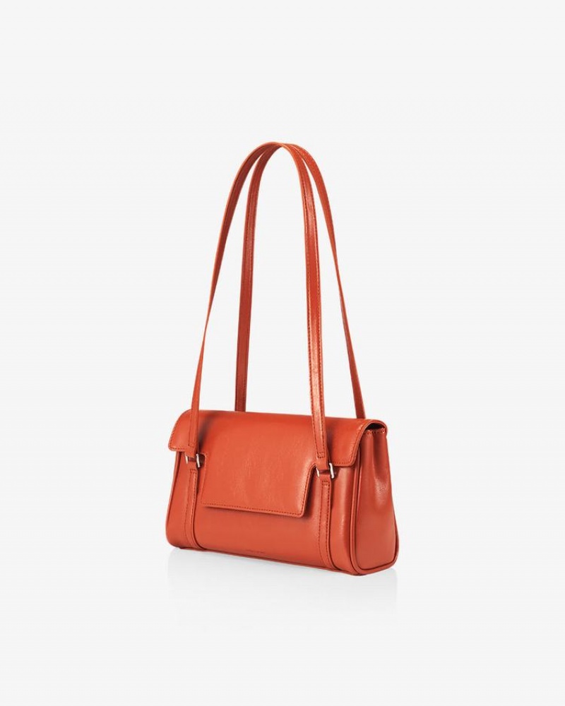 Find Kapoor Marty Bag S 23 Crinkled Tote Schultertasche Damen Orange | FUN943DI