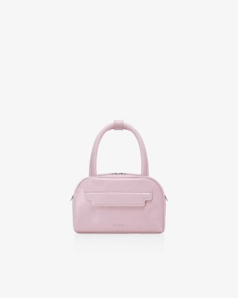 Find Kapoor Marty Laura Bag 21 Crinkled Tote Umhängetasche Damen Lila Rosa | DUJ8881RE