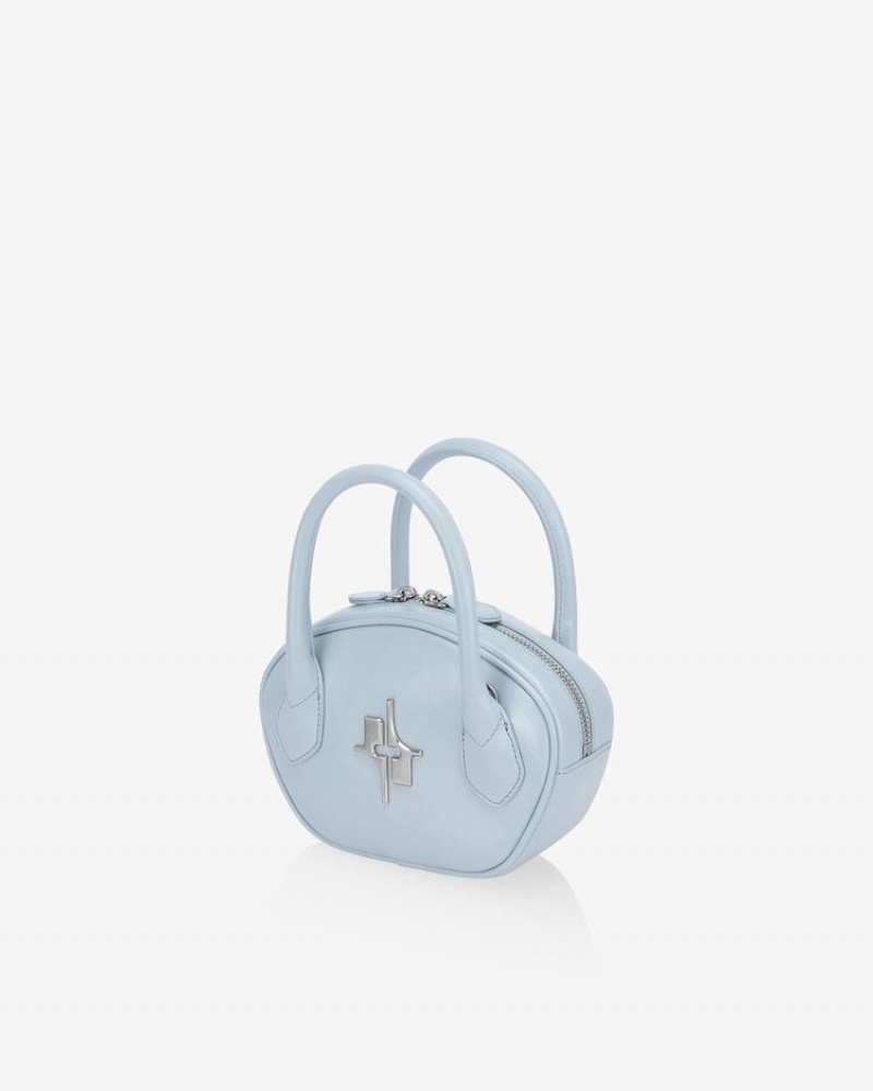 Find Kapoor Mini Ila Bag 18 Tote Umhängetasche Damen Grau Blau | BYF859GM