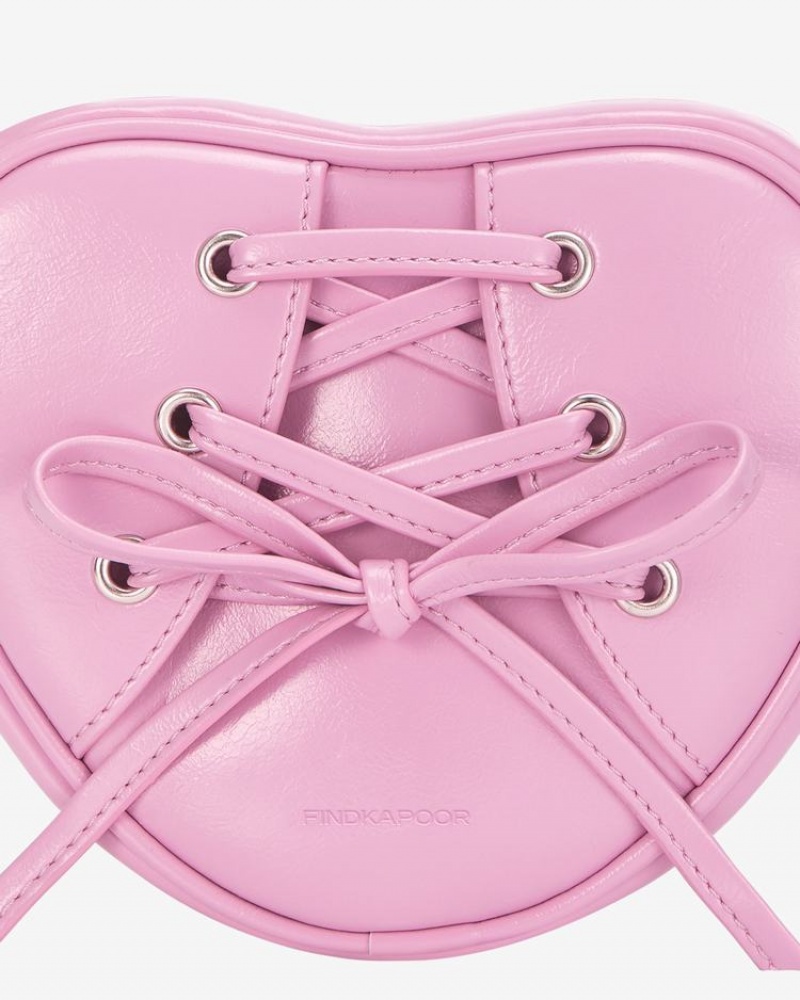 Find Kapoor Ribbon Tie Heart Tote Umhängetasche Damen Rosa | YVY415UA